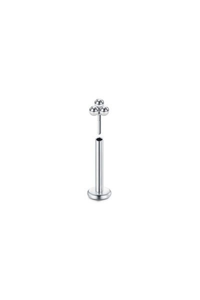 Choice 16G 1.2x6mm E-Silver 1Pc Lip Piercing Body Jewelry Plug-in Lip Stud fo...