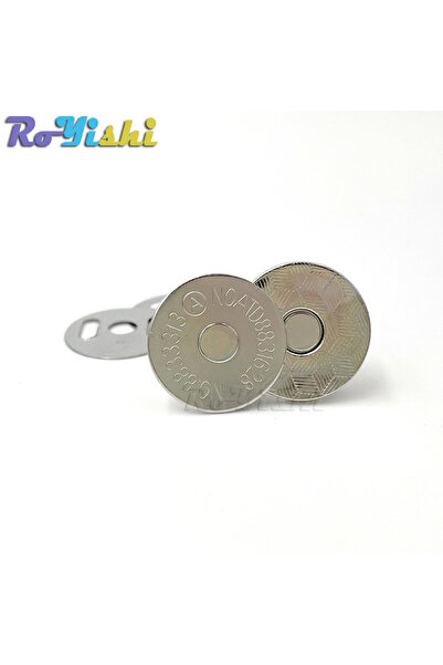 Choice8 18mm Silver 10 Pcs/Pack 10-18mm Thin Magnetic Buttons Bags Magnet Aut...