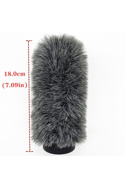 Choice Grey 18.0CM Blue Mantis Dead Cat Slip-on Windshield Microphone Fur Cov...