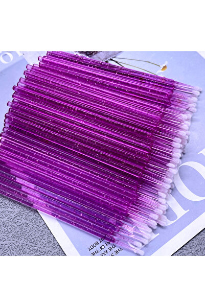 Choice3 100PCS Rosered 100pcs Disposable Micro Brush Mascara Wands Applicator...