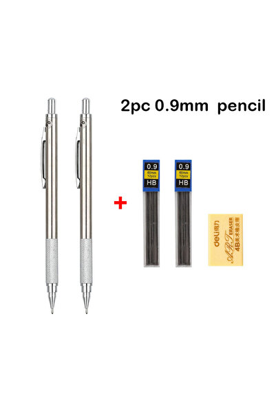 Choice 2Pc 0.9mm Pencil Mechanical Pencil Set 0.3 0.5 0.7 0.9 1.3 2.0mm Full ...