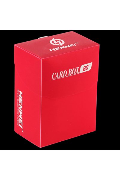 Choice1 Red 80+Card Deck Box PP Material Portable Many Color TCG Cards Case f...