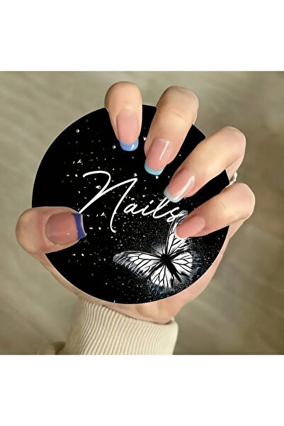 choice2 Black 1 Pcs/Lot Nail Art Display Card Board, Manicure Nailfie Disc, N...