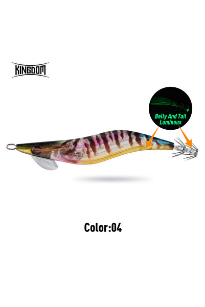 Kingdom Size 2.5-10g 04 EGI Squid Jig Fishing Lure Luminous Shrimp 2.5# 3.0# ...