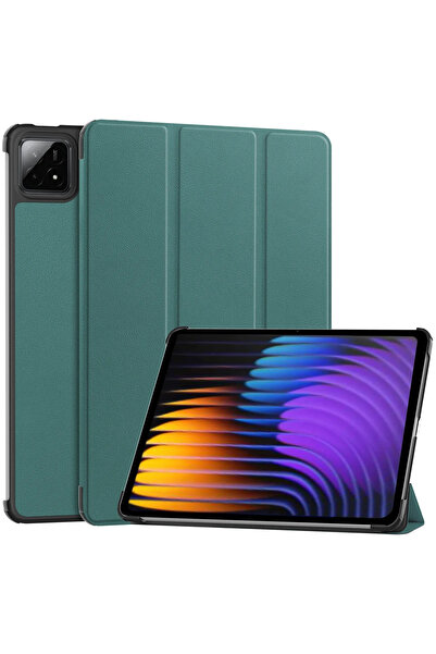Choice1 mi Pad 7 Pro 11.2 dark green For Pad 7 Case 11.2 inch Tri-Folding Fli...