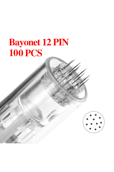 Choice28 100pcs 12PIN 5/10/20/50/100pcs Bayonet Cartridge Needle for Derma Pe...
