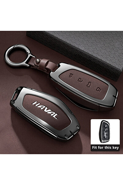 Choice6 key case for Haval Style 10-Brown-1PC Zinc Alloy Car Key Case for HAV...
