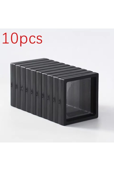 Choice 7x7cm 10pcs 10pcs Transparent PE Film Floating Display Box Plastic Fil...