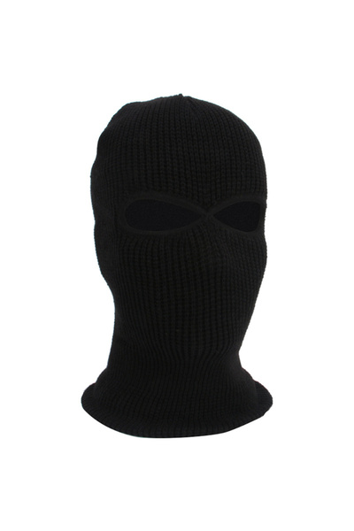 Choice black 1PC Winter Knit Cap Warm Soft 2 Holes Full Face Ski Hat Hood Mot...
