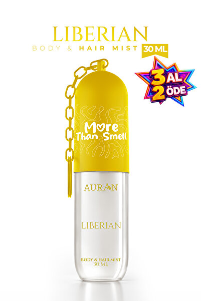 AURAN Liberian Vücut & Saç Spreyi Besleyici ve Onarıcı Saç Parfümü Anahtarlık...