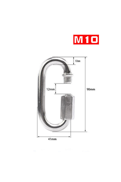 Choice مشبك قفل بيضاوي الشكل من الفولاذ المقاوم للصدأ M10 304، وصلات سريعة، م...