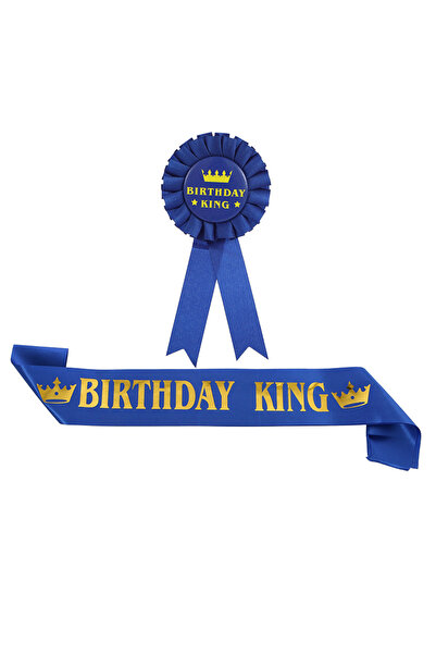 Choice1 B Birthday King Sash and Badge Set for Men Boys 18th 20th 21st 30th 4...