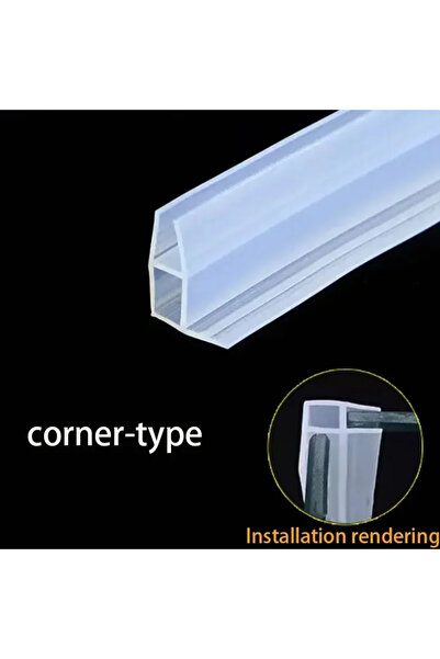 Choice5 6mm 2m Corner type 2Meter Widened F/h shape silicone Frameless shower...