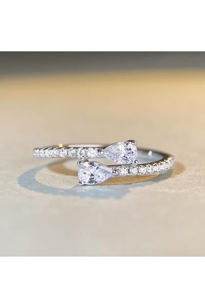 Choice 6 Q408 Huitan Hot New Bright Zirconia Finger Ring Female Accessories f...