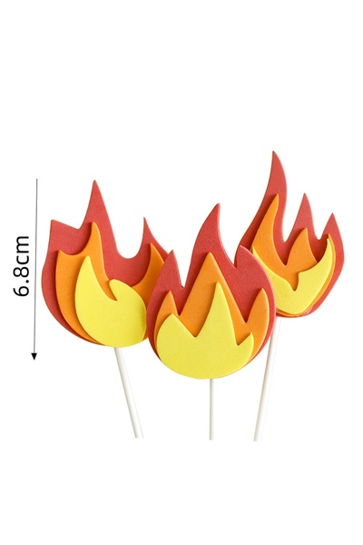 Choice22 1set Fire Truck Fireman Cake Topper Birthday Decoration Firefighter ...