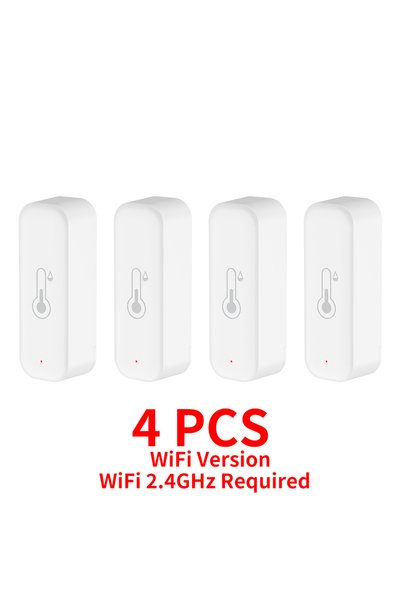 Choice 4 pcs 1~4pcs Tuya WiFi Temperature Humidity Sensor APP Remote Control ...