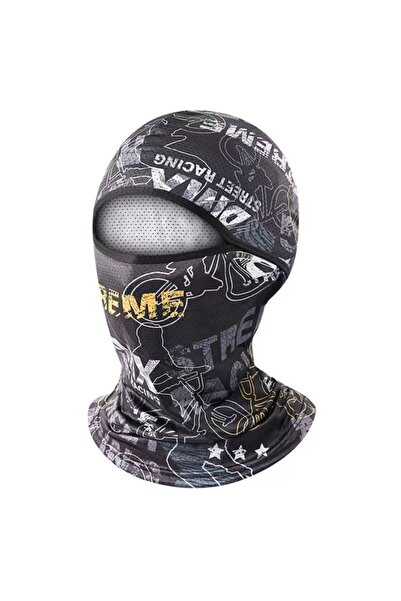 Choice4 Black Ice Silk Cycling Full Face Cap Sun Anti-UV Protection Outdoor S...