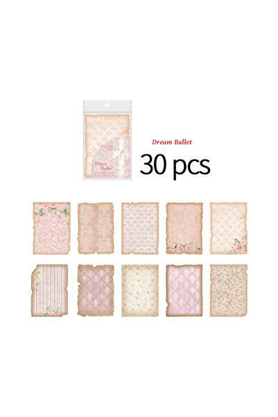 Choice F 30 pcs/pack Vintage material paper base Decorative background paper ...