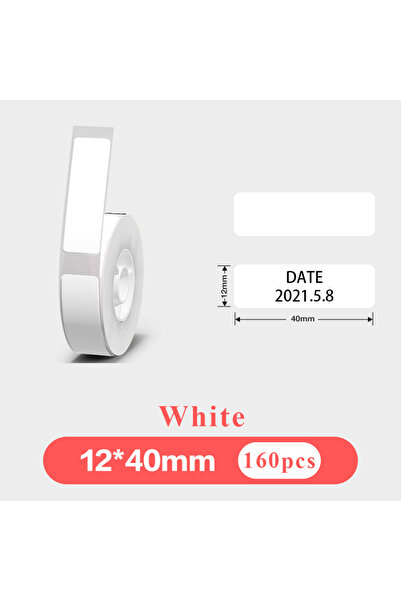 Choice4 white 1Roll P12 P15 Thermal Label Sticker 12mm*40mm tape Compatible D...