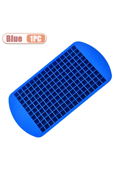 Choice10 Blue-1PC 1-5PCS160 Grid Silicone Ice Tray Ice Cubes Foldable Ice Mol...