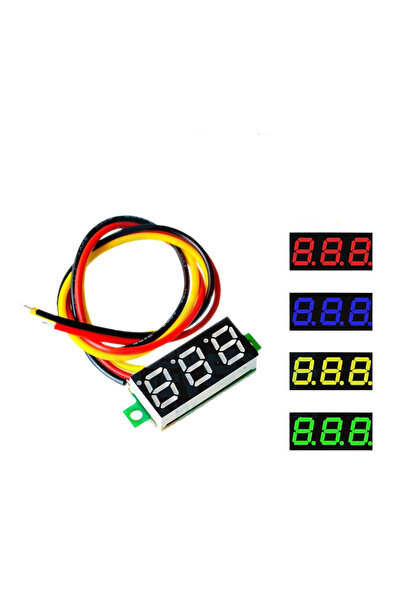 choice2 white 1PC Mini Digital DC Voltmeter 0.28 Inch Two-Wire 2.5V-30V Mini ...