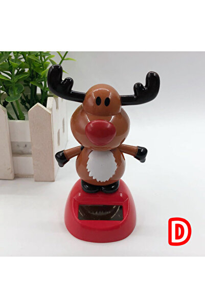 Choice D New Arrival Christmas Car Ornament Solar Ornament Bobblehead Doll Ch...