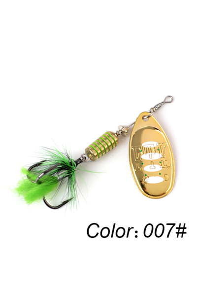 Choice 12g 007 FTK 1pc Spinner Bait 7.5g 12g 17.5g Hard Spoon Bass Lures Meta...