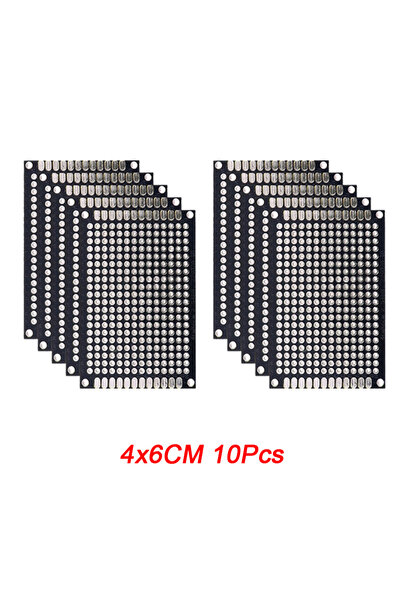 Choice8 لوحة دوائر مطبوعة سوداء 4x6 10 قطع 5/10 قطع لوحة نموذجية لوحة دوائر م...