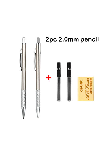 Choice 2Pc 2.0mm Pencil Mechanical Pencil Set 0.3 0.5 0.7 0.9 1.3 2.0mm Full ...