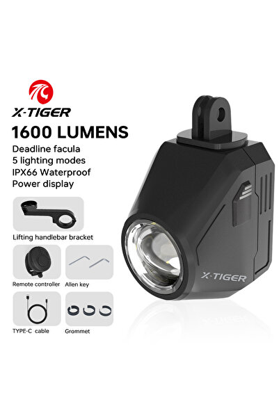 Choice QD-2501 X-TIGER Bike Light 1600 Lumens High Brightness IP66 Waterproof...