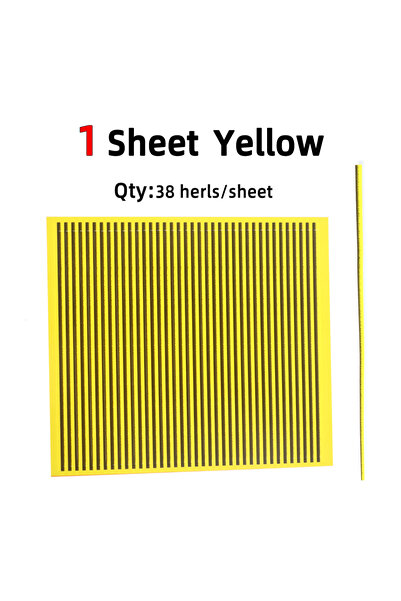 Choice 1 Sheet Yellow 1 Sheet/8 Sheets Synthetic Peacock Quills Fly Fishing T...
