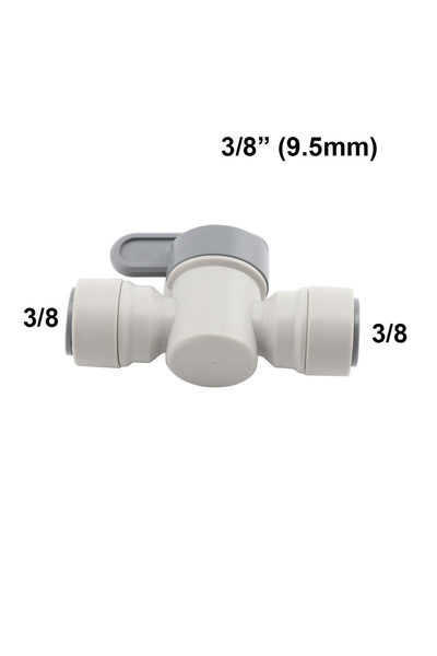 Choice Ball Valve Type RO Water Fitting Quick Connector 3/8"OD Hose Tee Y Bal...
