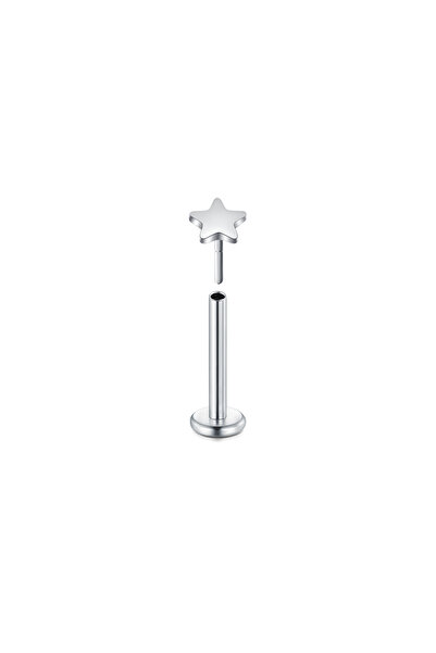 Choice 16G 1.2x6mm A-Silver 1Pc Lip Piercing Body Jewelry Plug-in Lip Stud fo...
