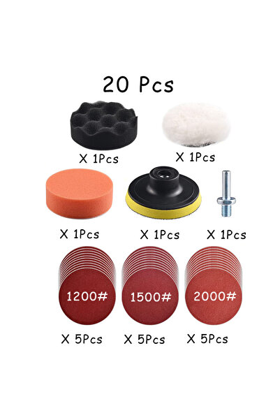 Choice7 20Pcs 1200-2000 15-65 Pcs Car Headlight Repair Restoration Kit 3 Inch...