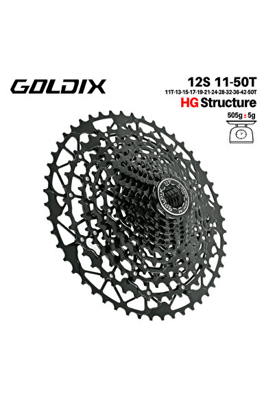 Choice 12 Speed 11T-50T GOLDIX Ultralight Bicycle Cassette Freewheel Carbon S...