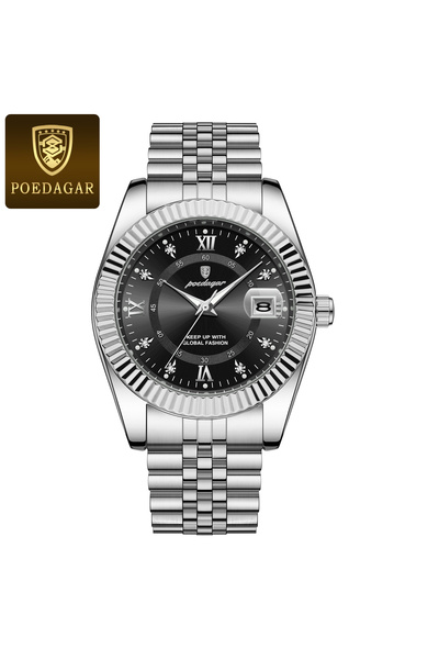 choice2 910 Silver Black Luxury Brand Men's Quartz Watches Sport Waterproof L...