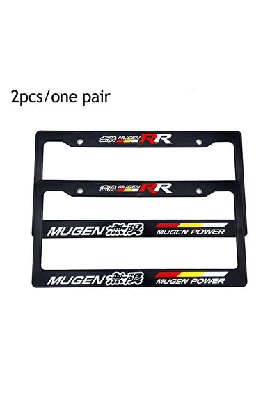 Choice11 7 1 Pair(2pcs) JDM Racing Style USA Standard ABS Car License Plate F...