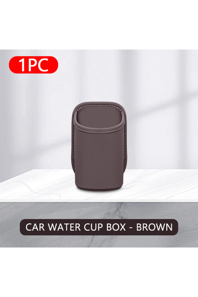 choice2 Brown SEAMETAL Universal Car Door Cup Holder Box Back Clip Design Dri...