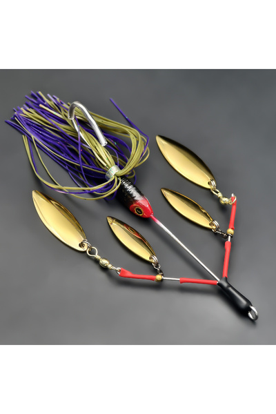 Choice FCP-599-C ANFS 1pc Fishing Lure Multi-Blade Spinner Bait for Bass Fish...