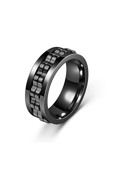 Choice 11 DG0906 Anti Stress Stainless Steel Ring For Men Gear Chain Rotating...
