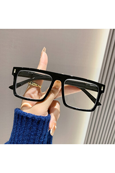 Choice24 +100 Black 2025New Style Square Frame Big Face Slimming Reading Glas...