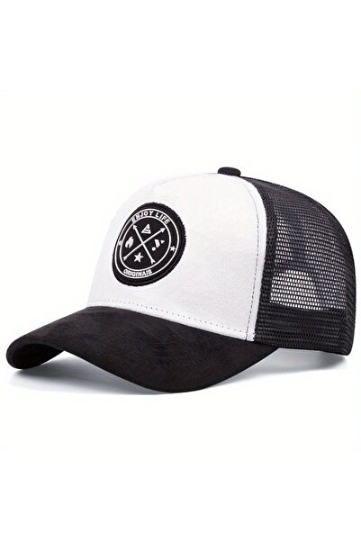 Choice5 56cm-60cm Black White Hot Sale Unisex Cap ENJOY LIFE Letter Patch Bas...