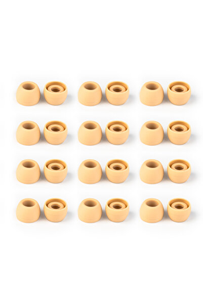 Choice 12 pairs of coff-XS KBEAR 4540 Coffee Silicone Eartips Ergonomically D...
