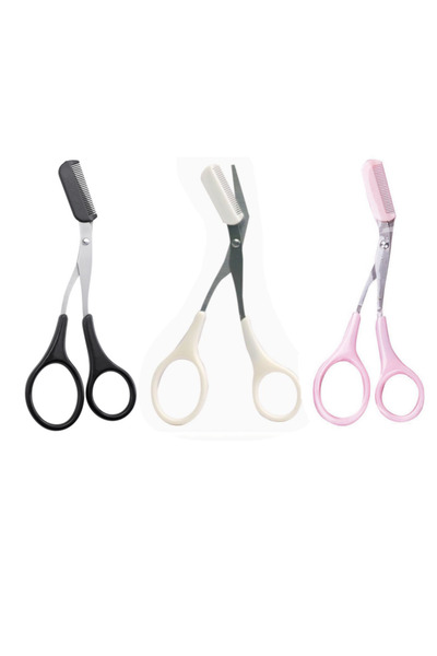 Choice Black White Pink 1/3PCS Eyebrow Trimmer Makeup Tools Stainless Steel E...