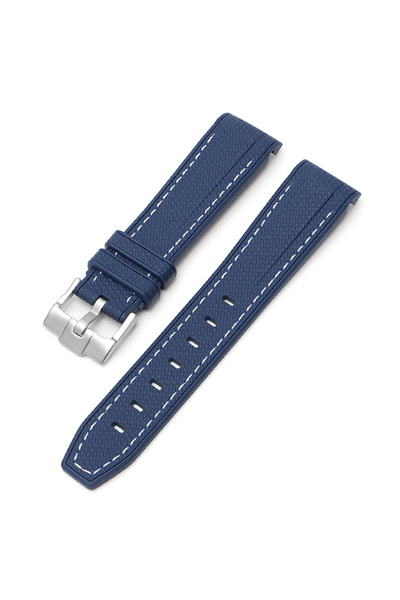 Choice 20mm Royal Blue white Watch Band for Omega X Swatch Joint MoonSwatch S...