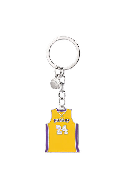 Choice yellow No.24 Basketball Star Kobe-Bryant Keychain Metal Kobe Jersey Ke...