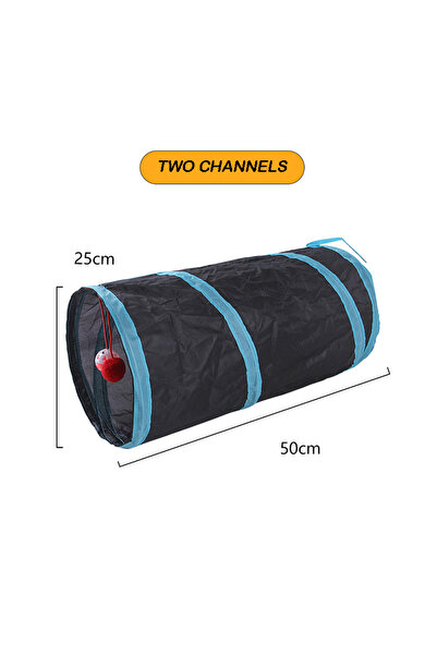 Choice Two tunnels Cat Tunnel Foldable Cats Tunnel Cat Toy Breathable Drill B...