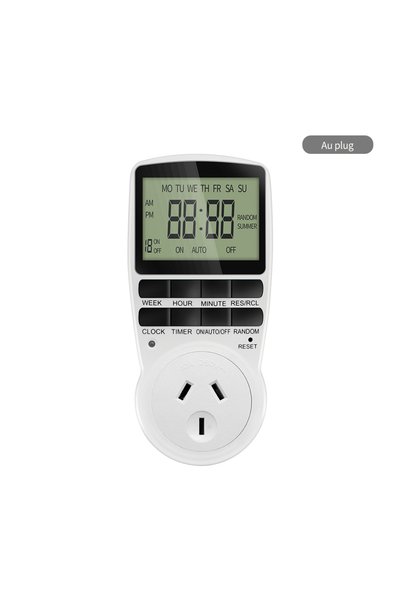 Choice AU Type 12/24 Hour Electronic Digital Timer Switch EU UK US AU FR Plug...