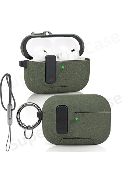 Choice for AirPods Pro 3 Fluffy Green 2025 For AirPods Pro 3 Case with Secure...