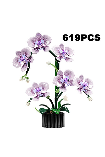 Choice7 C NO Box Creative Orchid Bouquet Potted Building Blocks Immortal Flow...